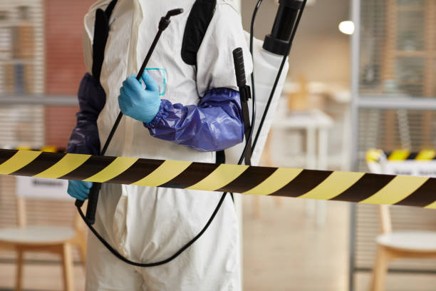 Professional Sewage Cleanup technician working in Byron Center, MI